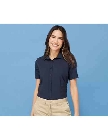 HEN-H596-Ladies Wicking Short Sleeve Shirt